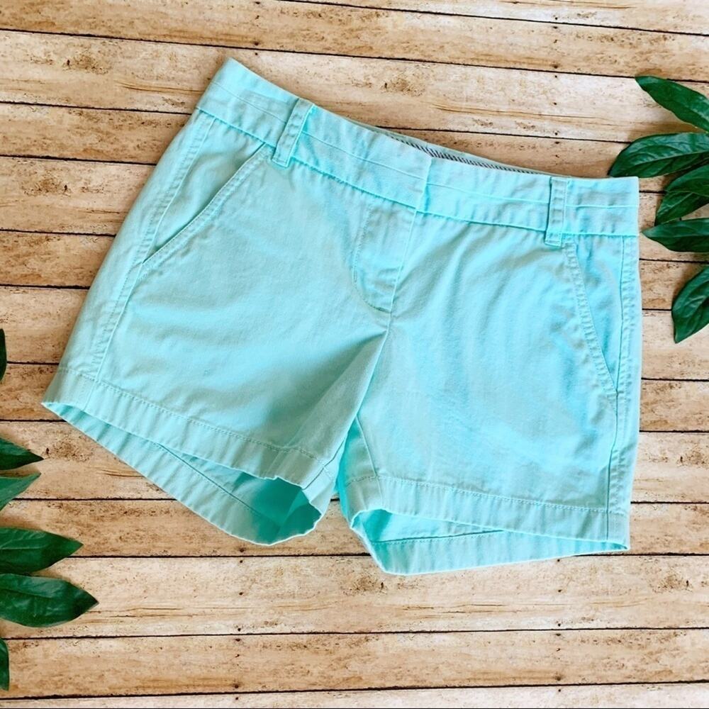 J. Crew Mint Green Chino Shorts Size 00